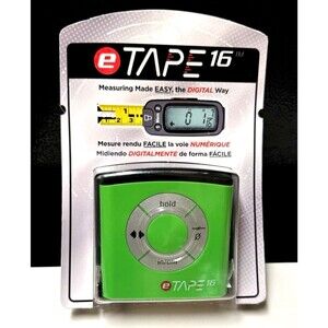 eTape16 Digital Tape Measure Green Sealed New Smart Accurate Easy Read Save